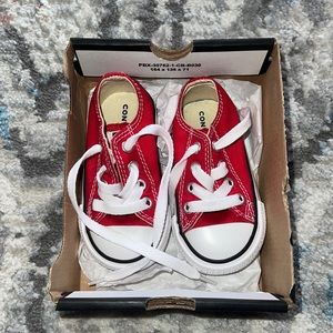 Infant size 4 red converse *BRAND NEW*